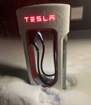 The most northern Tesla supercharger in the world