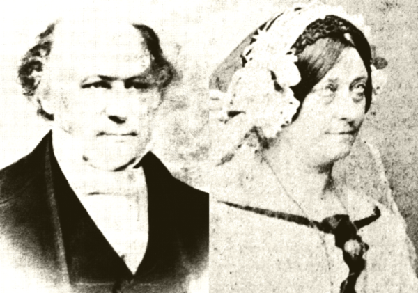 Sir William Rowan Hamilton and Lady Helena Maria Hamilton Bayly ca 1855