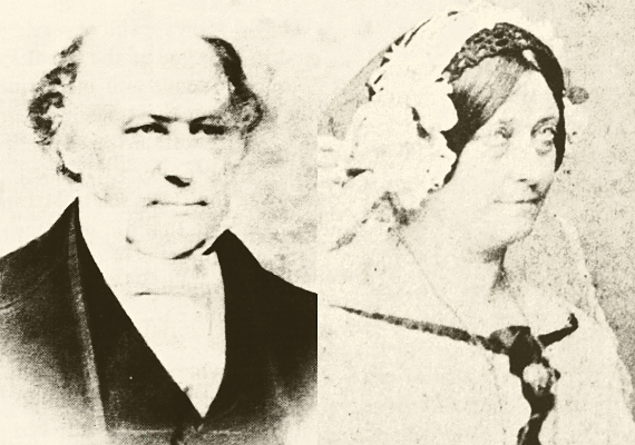 Sir William Rowan Hamilton and Lady Helena Maria Hamilton née Bayly ca 1855
