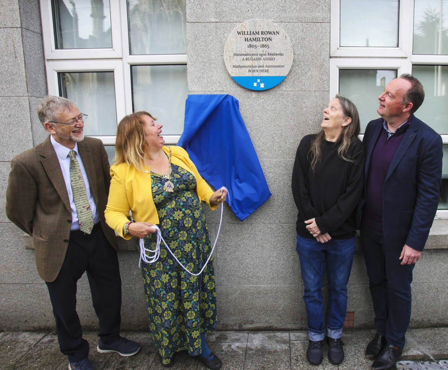 The plaque unveiled, 16 Oct 2024, Dublin