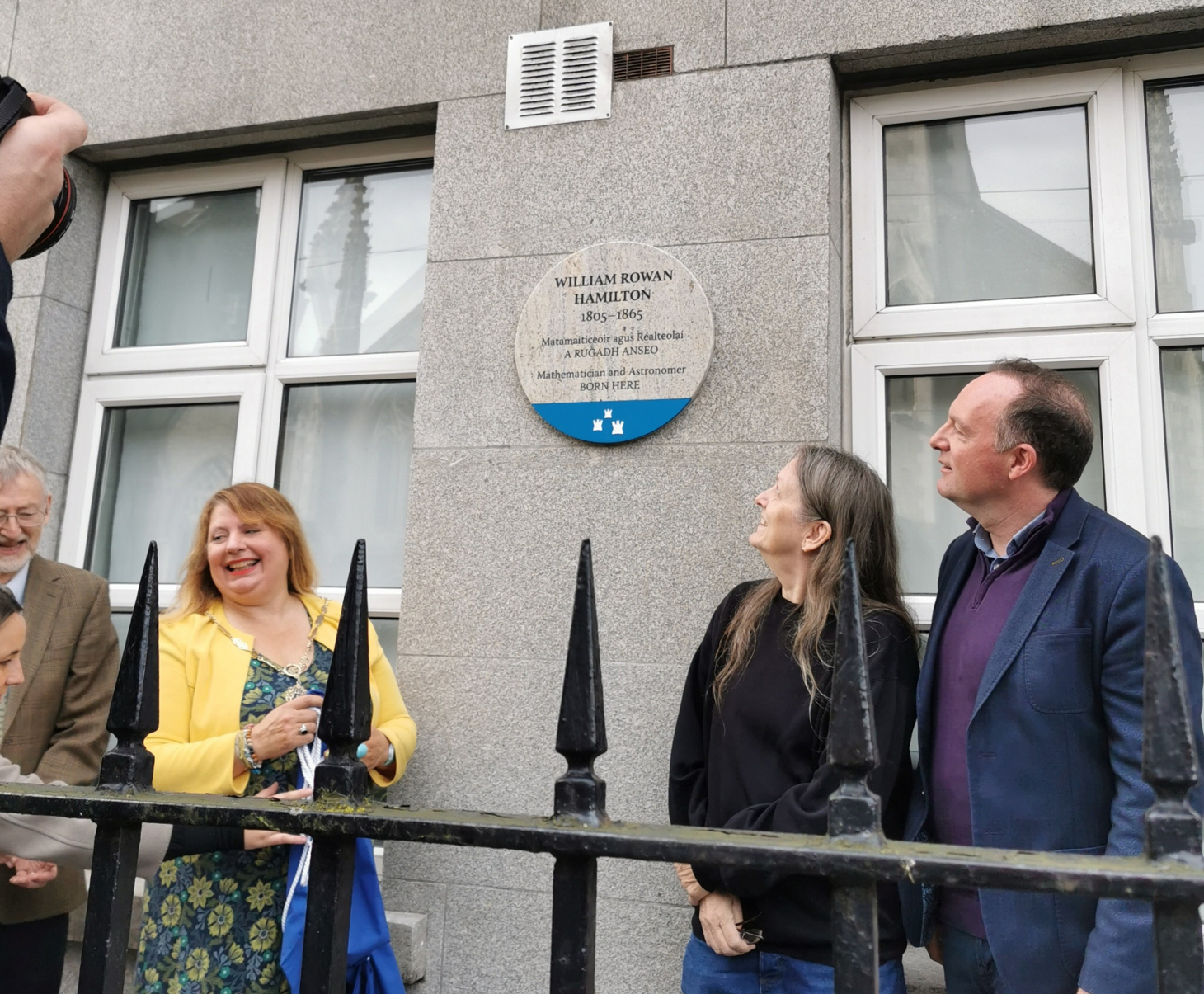 The plaque unveiled, 16 Oct 2024, Dublin