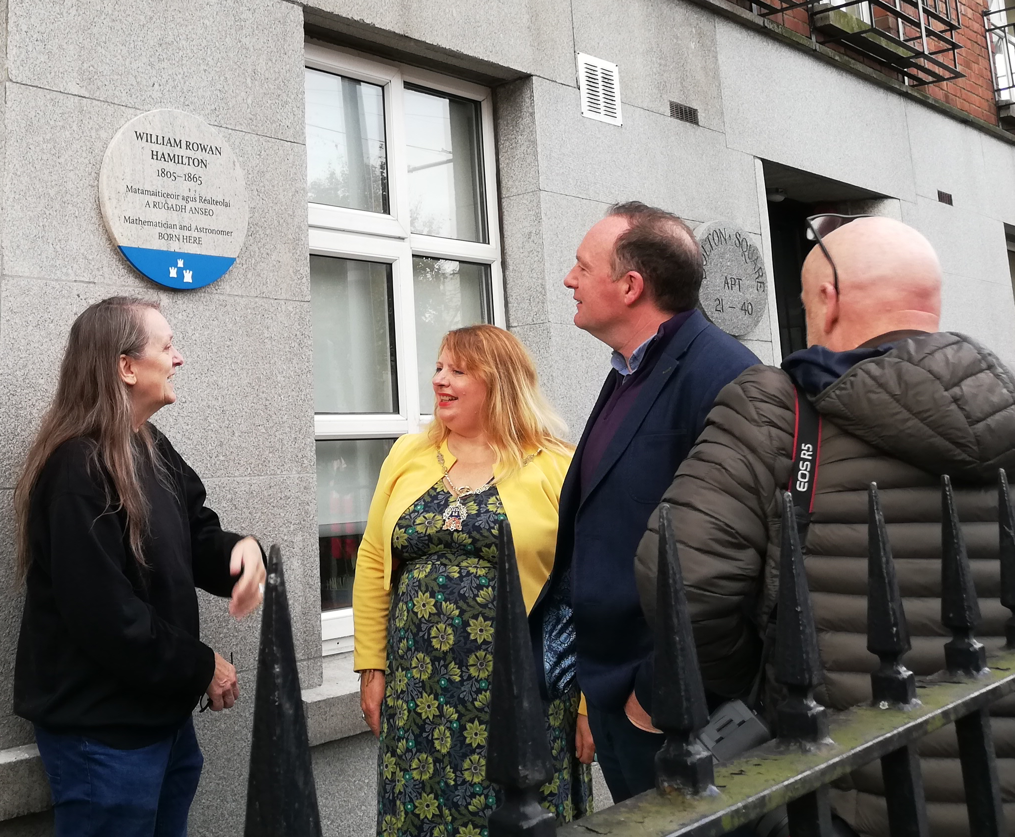 The plaque unveiled, 16 Oct 2024, Dublin